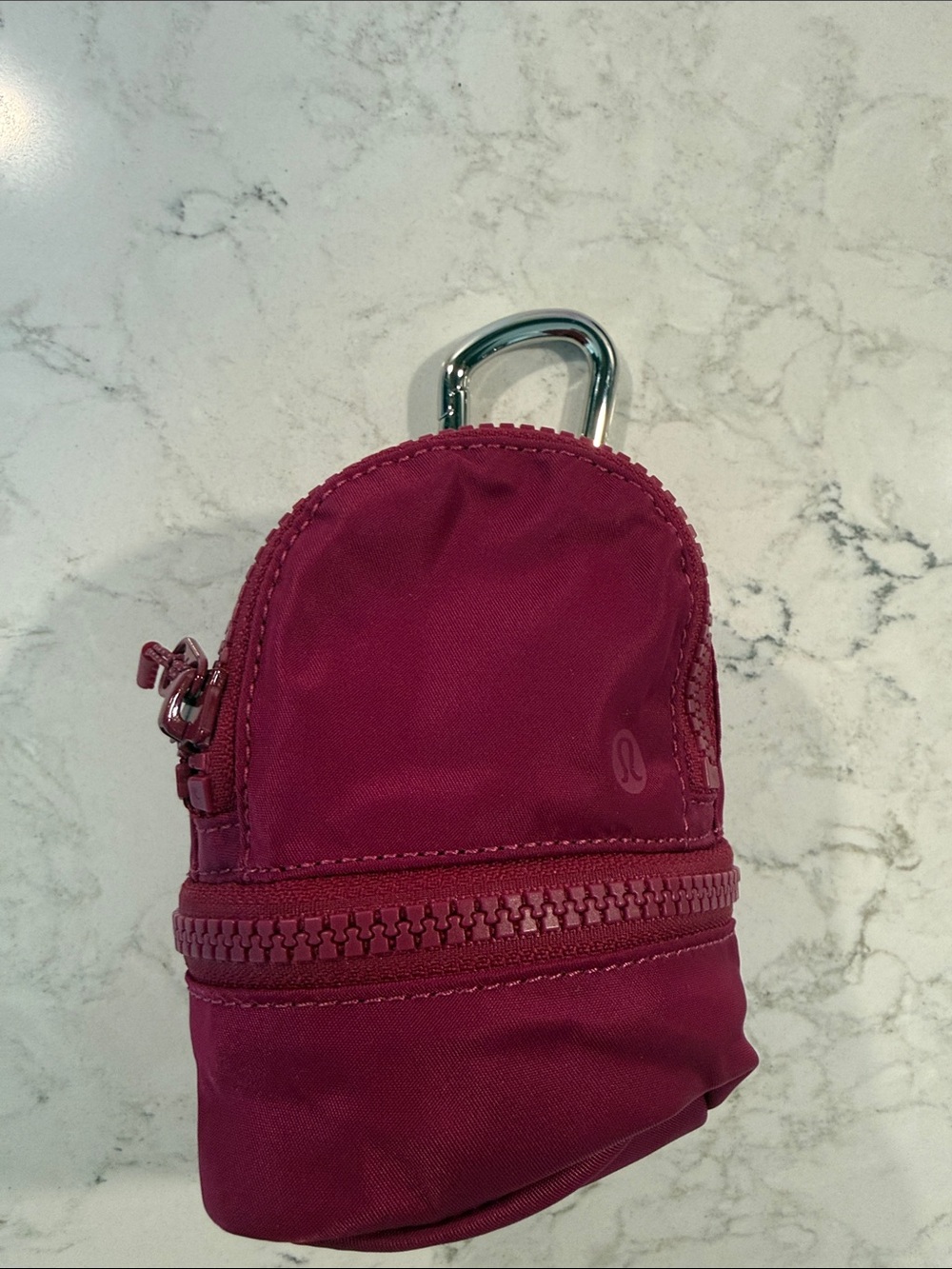 Lululemon backpack keychain charm